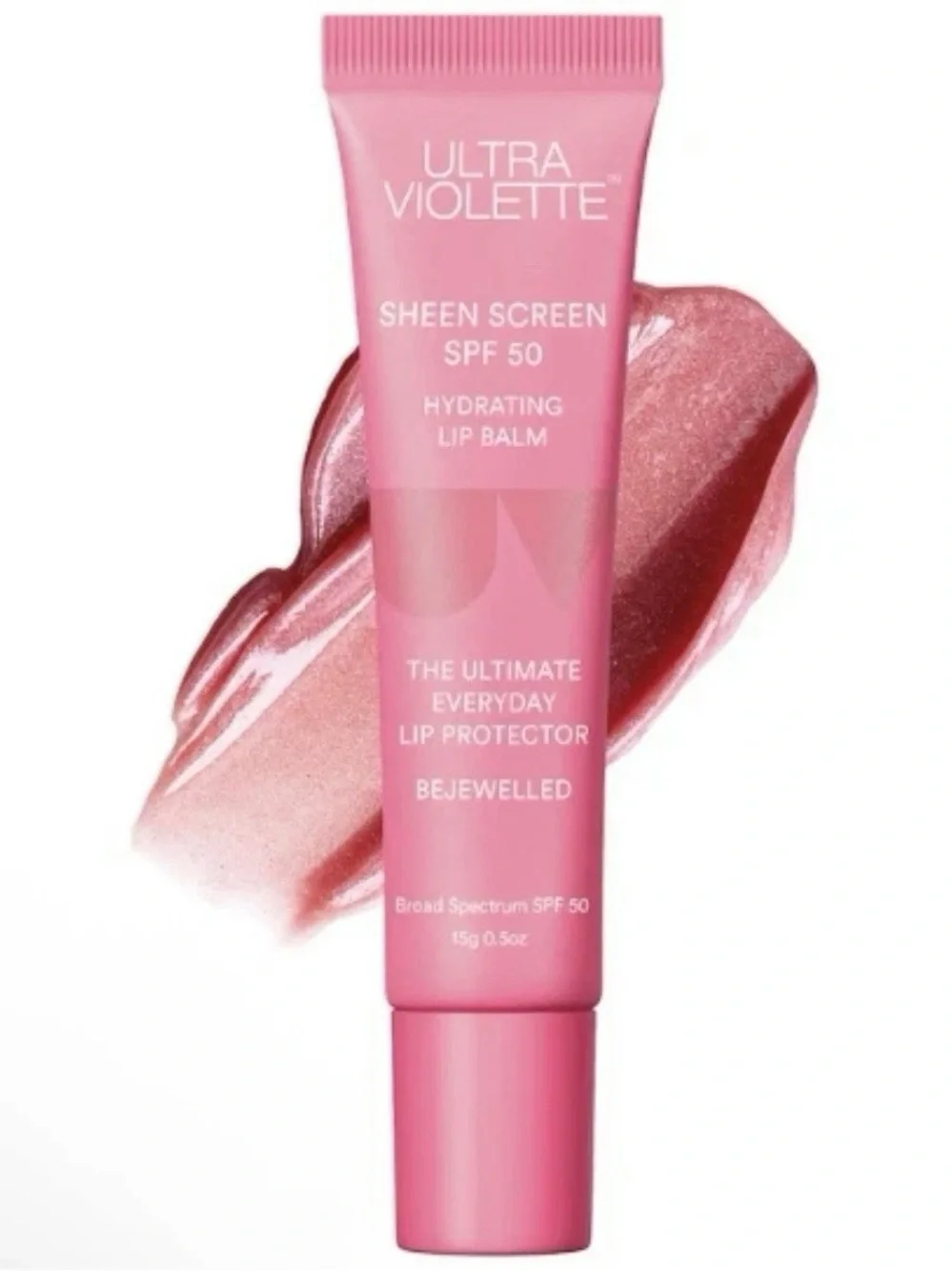 Ultra Violette Sheen Screen SPF 50 Hydrating Sunscreen Lip Balm Bejewelled .5oz